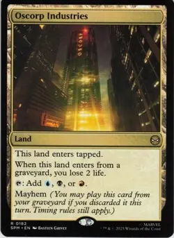 Oscorp Industries R Marvel's Spider-Man 182 NM Normal MTG - Image 1