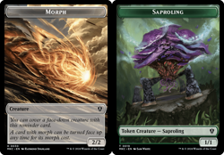 MTG - 4 x Saproling Morph Double-Sided Token - Playset of 4 - Karlov Manor - Image 2