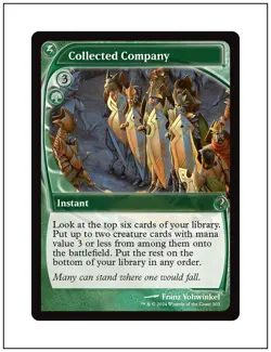 1x Collected Company, Future Sight Frame, Mystery Booster 2, MTG NM - Image 1
