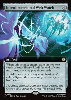 Interdimensional Web Watch - Extended Art NM, English MTG Spider-Man - Main Set - Image 1