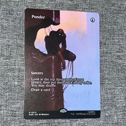 PONDER ~ NM ~ MTG Magic- 0013 MAR Marvel Spider-Man BORDERLESS Non-Foil - Image 1