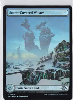 Snow-Covered Wastes (0309) Modern Horizons 3 Foil - NM MTG MH3 - Image 1