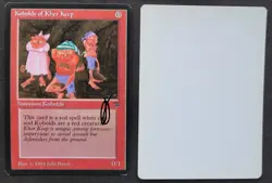 Signed MTG Magic Artist Proof _ Legends _ KOBOLDS OF KHER KEEP _ Julie Baroh ! - Image 1