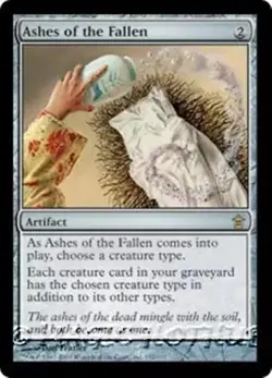 ASHES OF THE FALLEN Saviors of Kamigawa MTG Artifact RARE - Image 1
