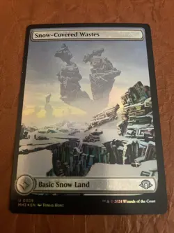 FOIL - MTG Snow-Covered Wastes (0309) - Modern Horizons 3 - Image 1