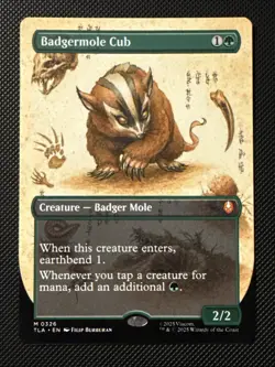 MTG Avatar the Last Airbender Badgermole Cub Borderless Mythic NON-FOIL 0326 - Image 1