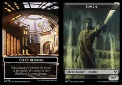 MTG - 4 x City's Blessing Zombie Double-Sided Token - Karlov Manor Commander - Image 2