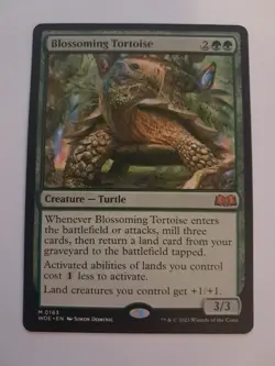 Blossoming Tortoise NM/M MTG Wilds of Eldraine Magic the Gathering - Image 1