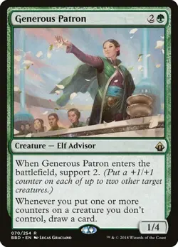 Generous Patron Battlebond MP MTG - Image 1