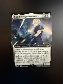 MTG Final Fantasy English Cloud, Midgar Mercenary Extended Art 0427 Non-Foil - Image 1