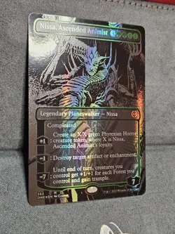 Nissa, Ascended Animist (Oil Slick Raised Foil) - Phyrexia - 362 - MTG - NM - Image 2