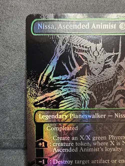 Nissa, Ascended Animist (Oil Slick Raised Foil) - Phyrexia - 362 - MTG - NM - Image 4