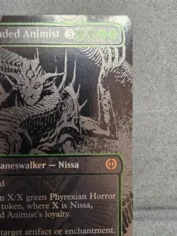 Nissa, Ascended Animist (Oil Slick Raised Foil) - Phyrexia - 362 - MTG - NM - Image 5