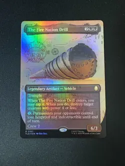 2025 MTG Avatar The Last Airbender The Fire Nation Drill Borderless Foil #321 - Image 1