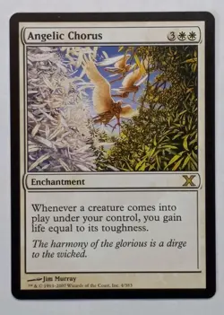 MTG - Angelic Chorus - 10th Edition 4/383 - Regular Rare - Lifegain Combo/Value - Image 1