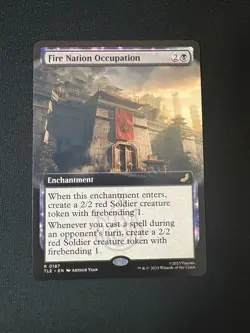 2025 MTG Avatar The Last Airbender Fire Nation Occupation Extended Art #187 - Image 1
