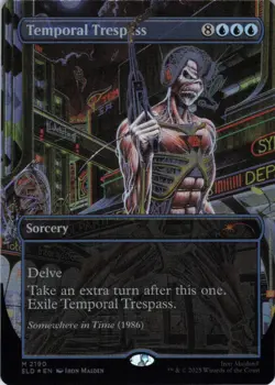 MTG Temporal Trespass (Rainbow) (2190) | NM Foil | Secret Lair Iron Maiden {SLD} - Image 2