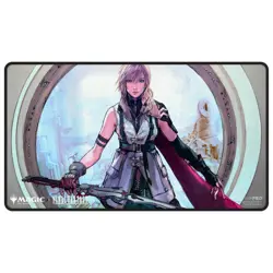 Ultra Pro Black Stitched Playmat MTG x Final Fantasy - Lightning, Army of One - Image 1