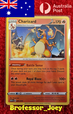 Charizard 2025 McDonald’s Happy Meal Pokemon Promo Card 001/015 NM - Image 1