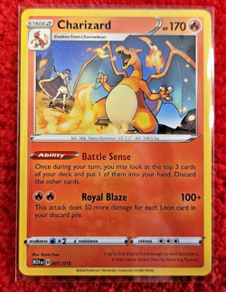Charizard 2025 McDonald’s Happy Meal Pokemon Promo Card 001/015 NM - Image 2