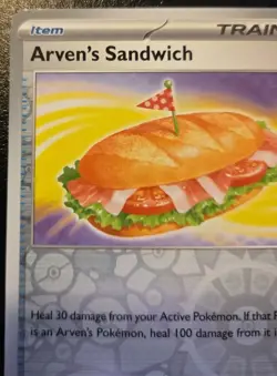 Arven's Sandwich 161/182 Reverse Holo Uncommon Destined Rivals Pokemon TCG - Image 2