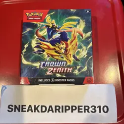 Factory Sealed Crown Zenith Booster Bundle Scarlet & Violet Pokemon - Image 1