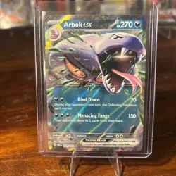 Pokemon Arbok EX TCG Scarlet & Violet 151 Holo Double Rare Card 24/165 - Image 1
