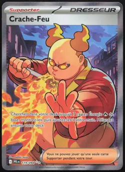Carte Pokemon Crache-Feu 119/094 Flammes Fantasmagoriques Francais - Image 1