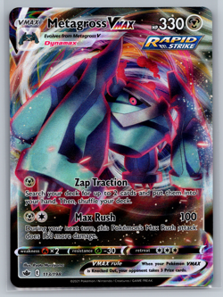 x1 Metagross VMAX - 113/198 - Ultra Rare Pokemon SS06 Chilling Reign NM - Image 1