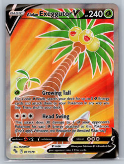 Alolan Exeggutor V 071/078 - (Full Art) -Ultra Rare English Pokemon TCG NM - Image 1