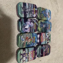 Empty Pokemon TCG Mini Tins - Lot of 8 - Image 1
