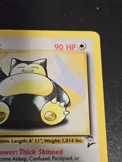 Pokemon TCG Base Set 2 Snorlax 30/130 Rare - Non-Holo - LP - Image 3