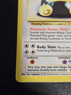 Pokemon TCG Base Set 2 Snorlax 30/130 Rare - Non-Holo - LP - Image 5