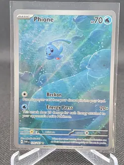 Phione 175/167 - Pokemon TCG Twilight Masquerade Illustration Rare Full Art Holo - Image 1