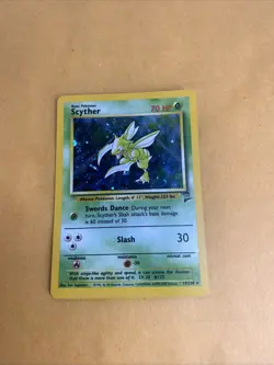 Scyther 17/130 Pokemon Base Set 2 Holo Rare Pokemon TCG - 219 - Image 1