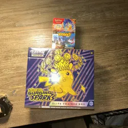 x2! *SEALED* Pokemon TCG ~ Surging Sparks ETB Elite Trainer Box & Booster Bundle - Image 2