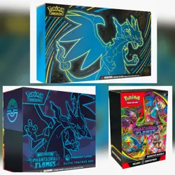 Pokemon TCG Phantasmal Flames PC ETB, Booster Bundle, & MegaZard UPC *In Hand* - Image 2