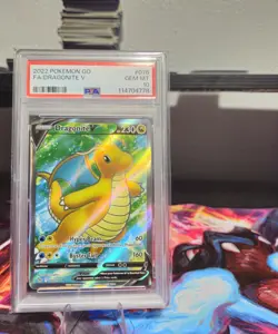 Dragonite V (Full Art) 076/078 Pokemon GO Holo PSA 10 - Image 1