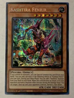 Kashtira Fenrir MP23-EN163 Yu-Gi-Oh! TCG Card Prismatic Secret Rare NM - Image 1