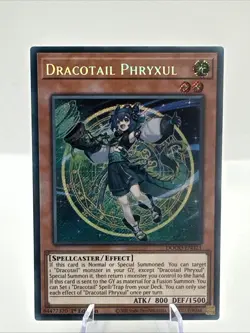 Yu Gi Oh Doom of Dimensions Dracotail Phryxul 1st ED NM Secret Rare DOOD-EN023 - Image 1
