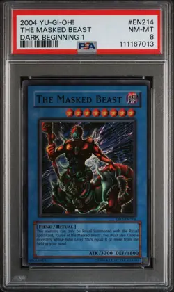 The Masked Beast DB1-EN214 Dark Beginning 1 Unlimited for sale online - Image 1