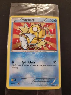 Pokemon TCG Shiny Magikarp Black Star Promo Card XY143 Sealed, Near Mint - Image 1