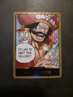 One Piece Card Game TCG OP13 Gol D. Roger Gold Don!! M/NM Condition - Image 1
