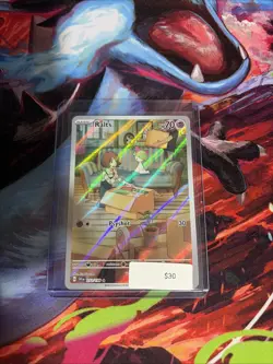 Pokemon TCG Ralts Scarlet & Violet Base Set Holo Illustration Card 211/198 - Image 1