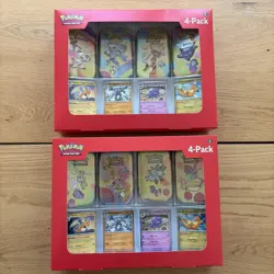 Pokemon 4 Mini Tins + 4 Promo Cards Bundle 1- 151 SAMS CLUB EXCLUSIVE - LOT 2 - Image 1