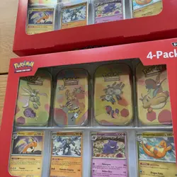 Pokemon 4 Mini Tins + 4 Promo Cards Bundle 1- 151 SAMS CLUB EXCLUSIVE - LOT 2 - Image 4
