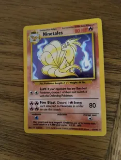 Ninetales 012/102 Base Set Holo Pokemon Card Mint Condition - Image 1