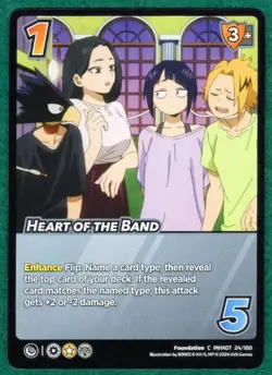 Heart Of The Band - My Hero Academia: Girl Power #24 - UniVersus TCG Card - Image 1