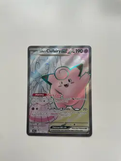 Pokemon Journey Together Lillie's Clefairy EX Holo TCG Card 173/159 NM - Image 1