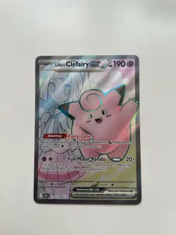 Pokemon Journey Together Lillie's Clefairy EX Holo TCG Card 173/159 NM - Image 2